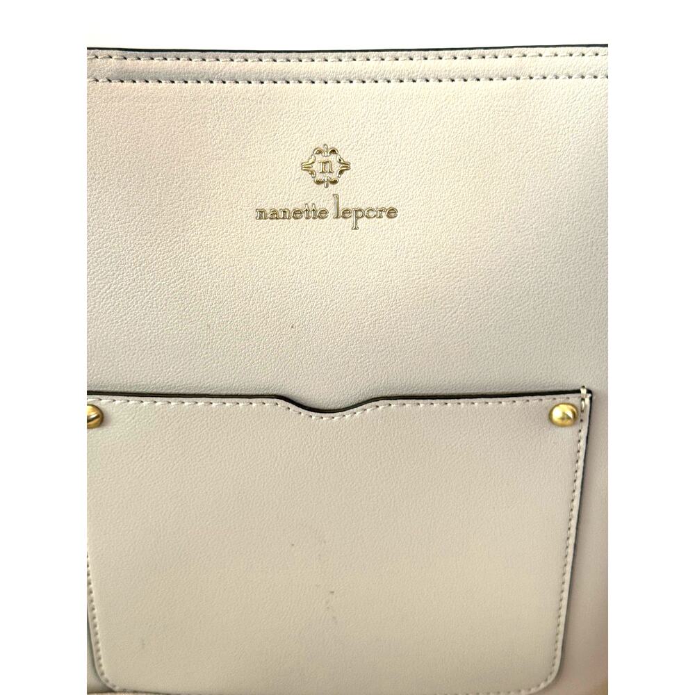 Nanette Lepore Leather Crossbody Tote Adjustable Strap Mini Pouch $148